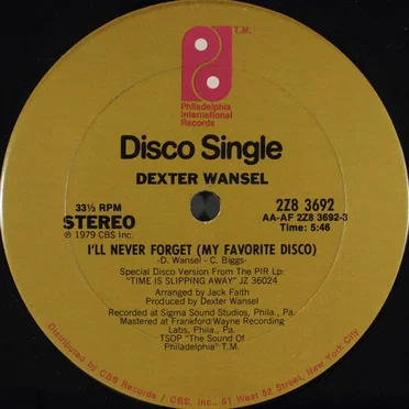 I’ll Never Forget (My Favorite disco)