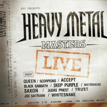 Heavy Metal Masters Live by Various Artists - album cover