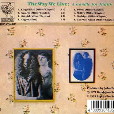 A Candle for Judith by The Way We Live - album cover