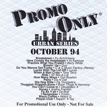Promo Only: Urban Series, October 1994 by Various Artists - album cover