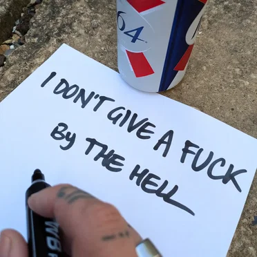 I DON'T GIVE A FUCK by The Hell - album cover