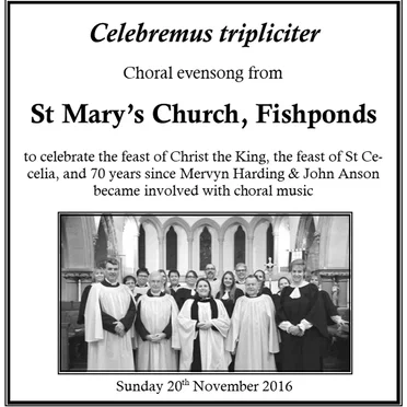 Christ the King & St Cecelia 2016 by Choir of St Mary’s, Fishponds - album cover
