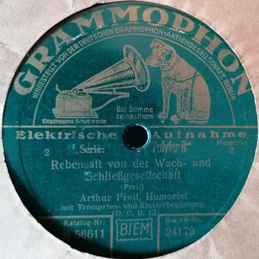 Rebensaft von der Wach- und Schließgesellschaft / Radiokonzert im Himmel