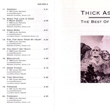 Thick As Thieves: The Best Of The BoDeans