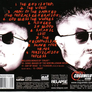 The Worst / Crust by Sarcófago - album cover