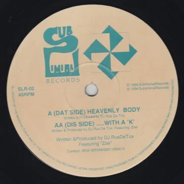 Heavenly Body / .....With a ‘K’ by DJ Rus De Tox - album cover