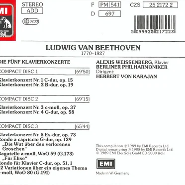Die 5 Klavierkonzerte