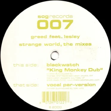Strange World, The Mixes by Greed - album cover