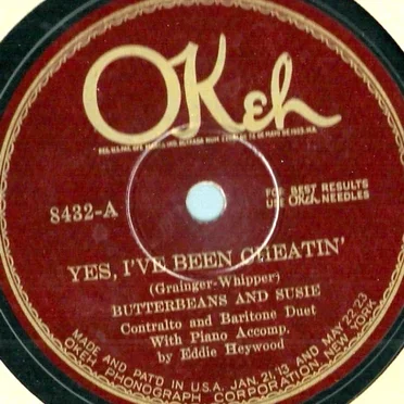 Yes, I've Been Cheatin' / Hard Luck Blues by Butterbeans And Susie - album cover
