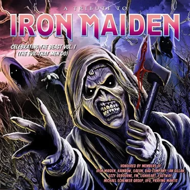 A Tribute to Iron Maiden – Celebrating the Beast, Vol. 1: The Evil That Men Do by Various Artists - album cover