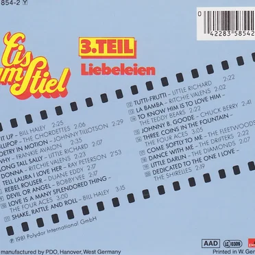 Eis am Stiel, Volume 3: Liebeleien by Various Artists - album cover