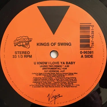 U Know I Love Ya Baby by Kings of Swing - album cover