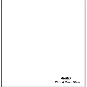 ... With a Clean Slate by AkMD - album cover