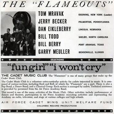 I Won't Cry by The Flameouts - album cover