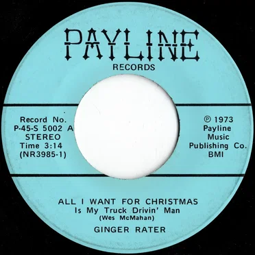 All I Want for Christmas Is My Truck Drivin' Man / Lying to My Heart Again by Ginger Rater - album cover