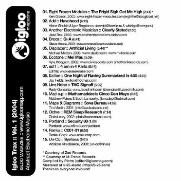 Igloo Trax, Vol. 1 by Various Artists - album cover