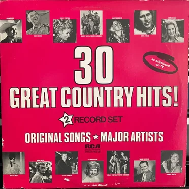 30 Great Country Hits! by Various Artists - album cover
