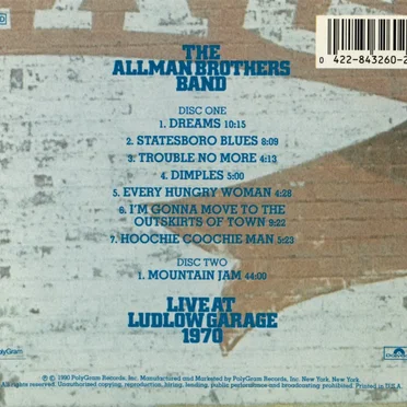 Live at Ludlow Garage 1970