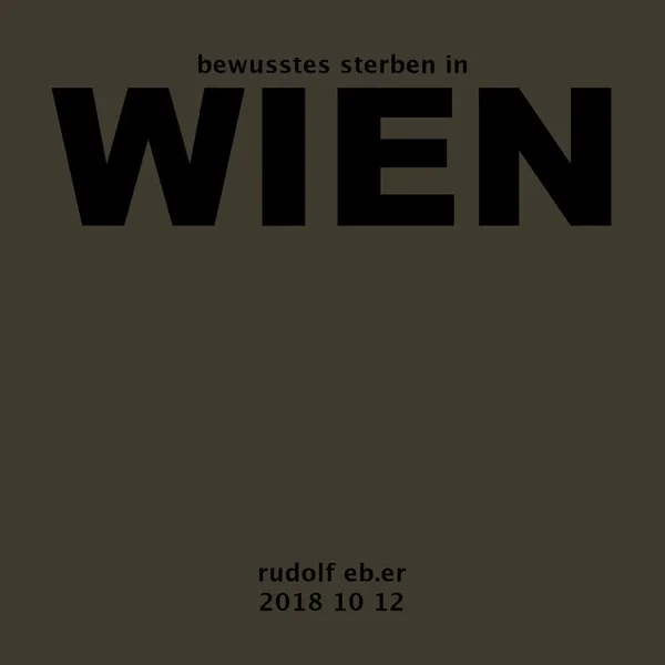 bewusstes sterben in WIEN