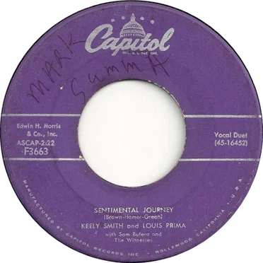 Sentimental Journey / Baby, Won’t You Please Come Home