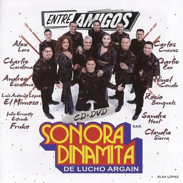 Entre amigos by Sonora Dinamita de Lucho Argaín y Elsa López - album cover