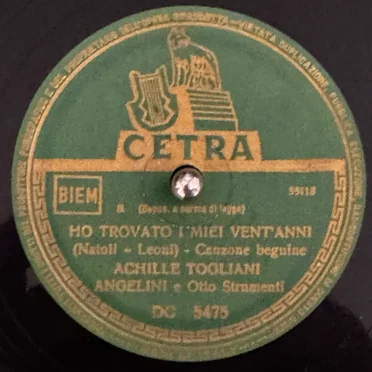 Ho trovato i miei vent'anni / Portatemi a ballar by Angelini e Otto Strumenti - album cover