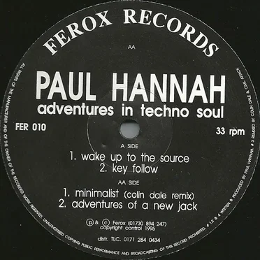 Adventures in Techno Soul by Paul Hannah - album cover