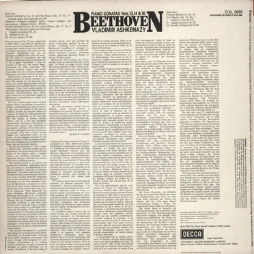 Piano Sonatas nos. 13, 14 & 16