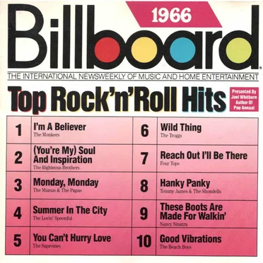 Billboard Top Rock’n’Roll Hits: 1966 by Various Artists - album cover