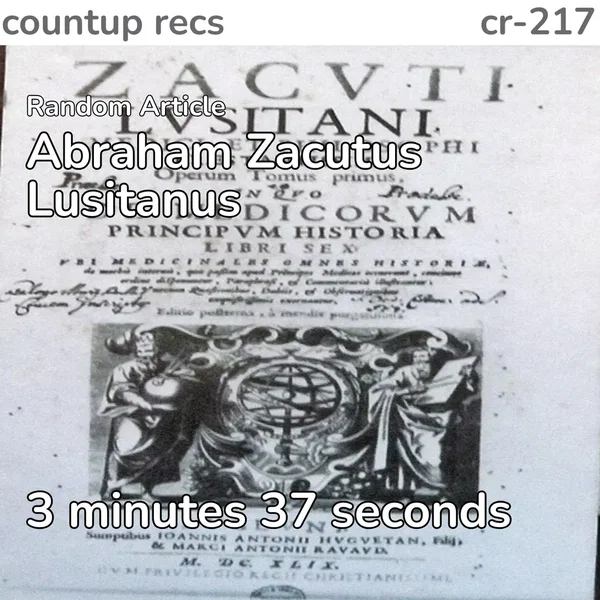 Abraham Zacutus Lusitanus