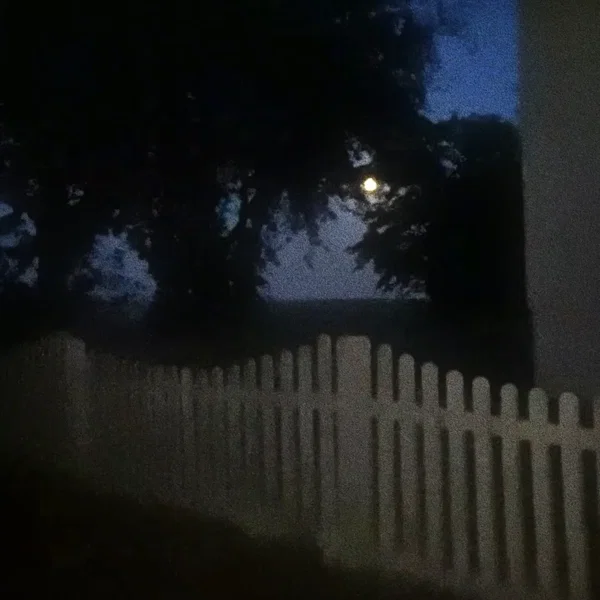 blurred moon