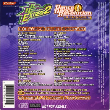 Dance Dance Revolution ULTRAMIX 3 / Dance Dance Revolution EXTREME 2 Limited Edition Music Sampler by Various Artists - album cover