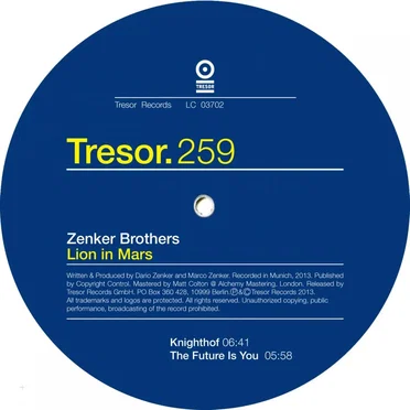 Lion in Mars by Zenker Brothers - album cover