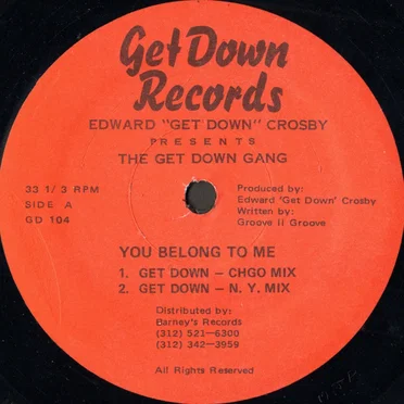 You Belong to Me by Edward “Get Down” Crosby - album cover