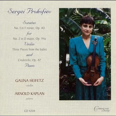 Sergei Prokofiev - Sonatas for Violin and Piano by Galina Heifetz - album cover