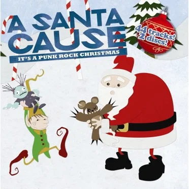 A Santa Cause: It’s a Punk Rock Christmas Vol. 1 & 2 by Various Artists - album cover