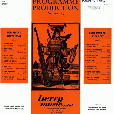 Programme Production Number 15 by Reg Owen's Happy Beat - album cover