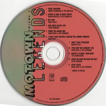 Motown Legends by Various Artists - album cover