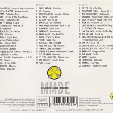 Mega Music Dance Experience 2001 by Various Artists - album cover