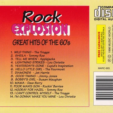 Rock Explosion Great Hits of the 60's by Various Artists - album cover
