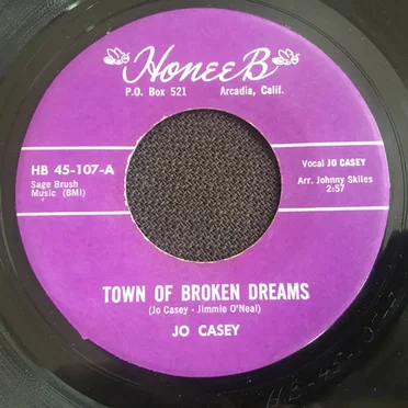 Town Of Broken Dreams / I'm Wanting All Your Love by Jo Casey - album cover