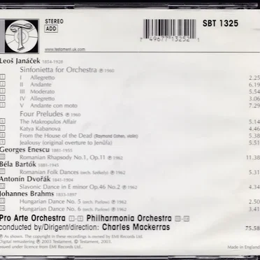 Sinfonietta / Four Preludes