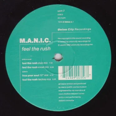 Feel The Rush by M.A.N.I.C. - album cover