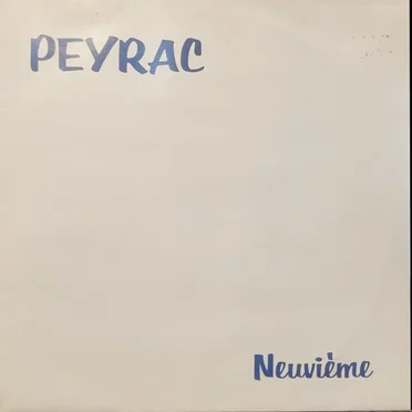 Neuvième by Nicolas Peyrac - album cover