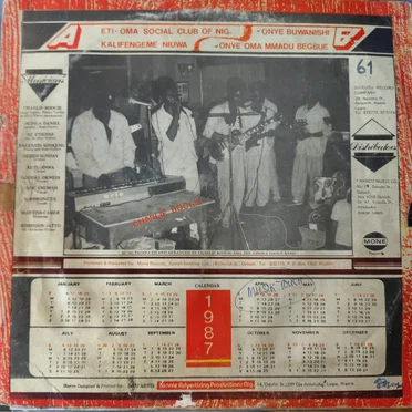 Eti-Oma Social Club Of Nigeria by Charlie Boogie And His Music Spirit Dance Band Of Africa - album cover