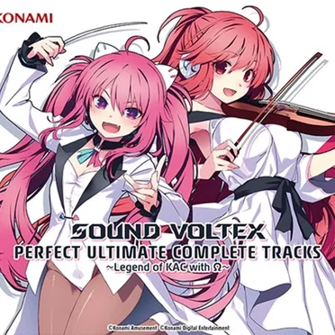 SOUND VOLTEX PERFECT ULTIMATE COMPLETE TRACKS 〜Legend of KAC with Ω〜 by Various Artists - album cover