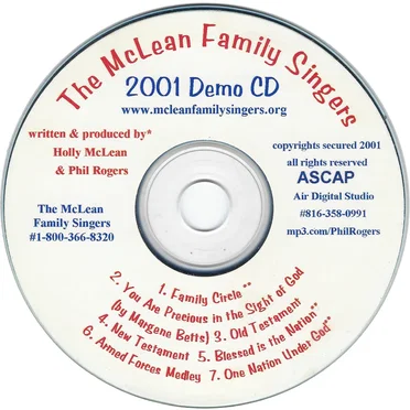 2001 Demo CD by The McLean Family Singers - album cover