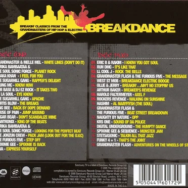 Breakdance: Breakin' Classics from the Grandmasters of Hip-Hop and Electro by Various Artists - album cover