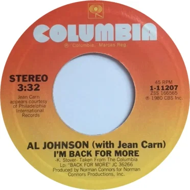 I’m Back for More by Al Johnson - album cover