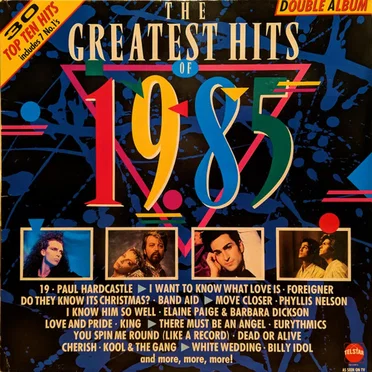 The Greatest Hits of 1985 by Various Artists - album cover